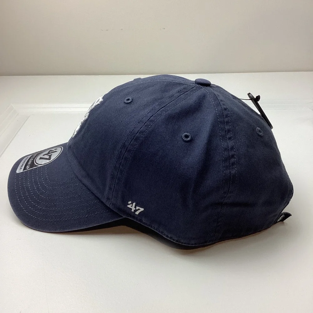 47 Brand Chicago Cubs Cooperstown Walking Bear Clean Up Hat Navy Blue Adjustable